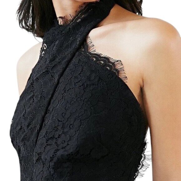 NWT Keepsake The Label Black High Roads Lace Halter Dress - Size Small - Picture 3 of 10